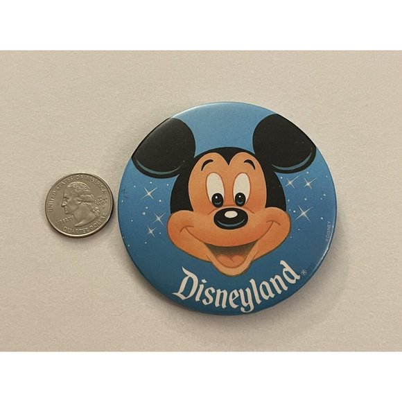 Disney Disneyland Mickey Mouse Stars Button Pin Pinback PB1 - Picture 3 of 3